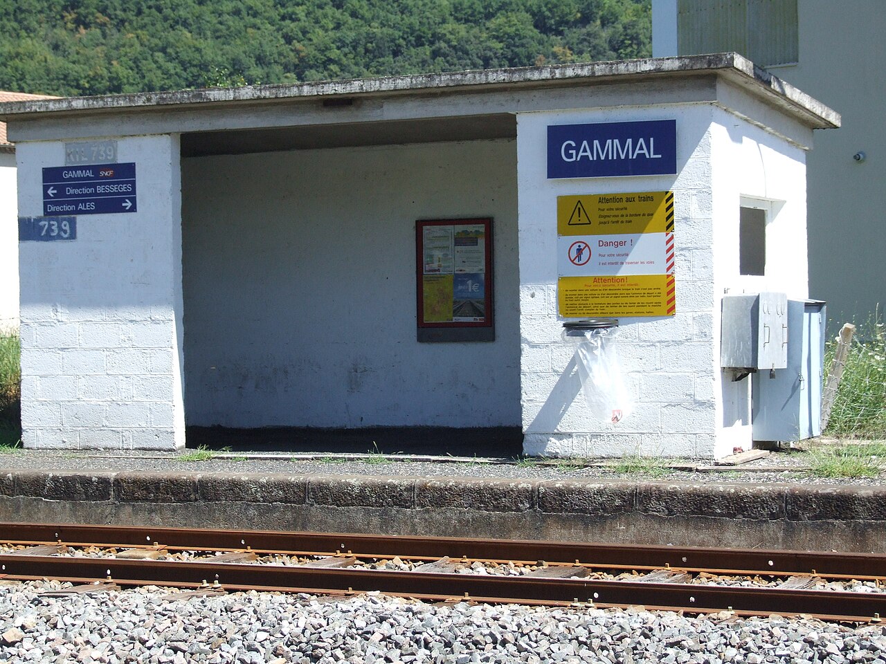 Gammal rail halt Molières-sur-Cèze 9458