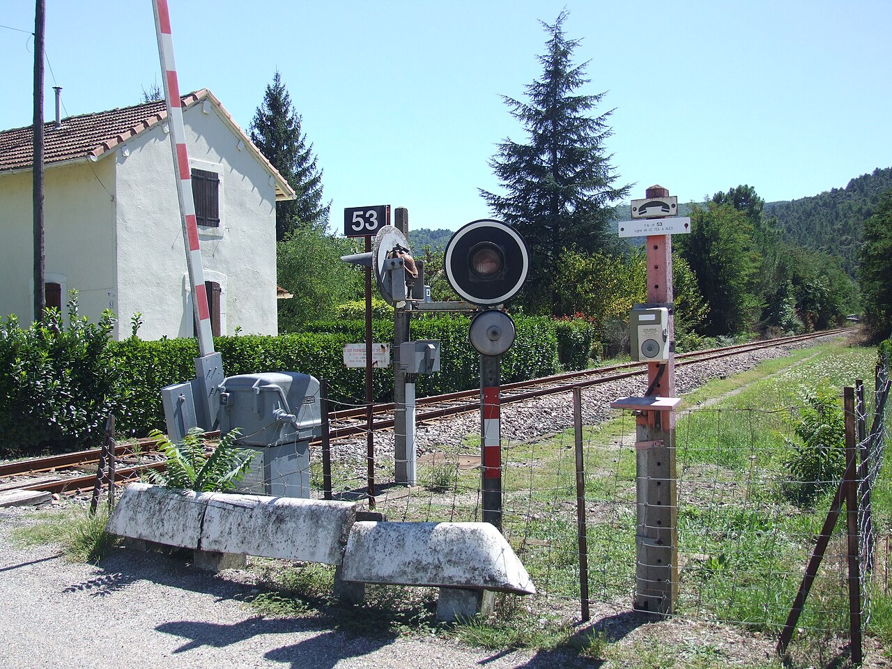 Gammal rail halt Molières-sur-Cèze 9459