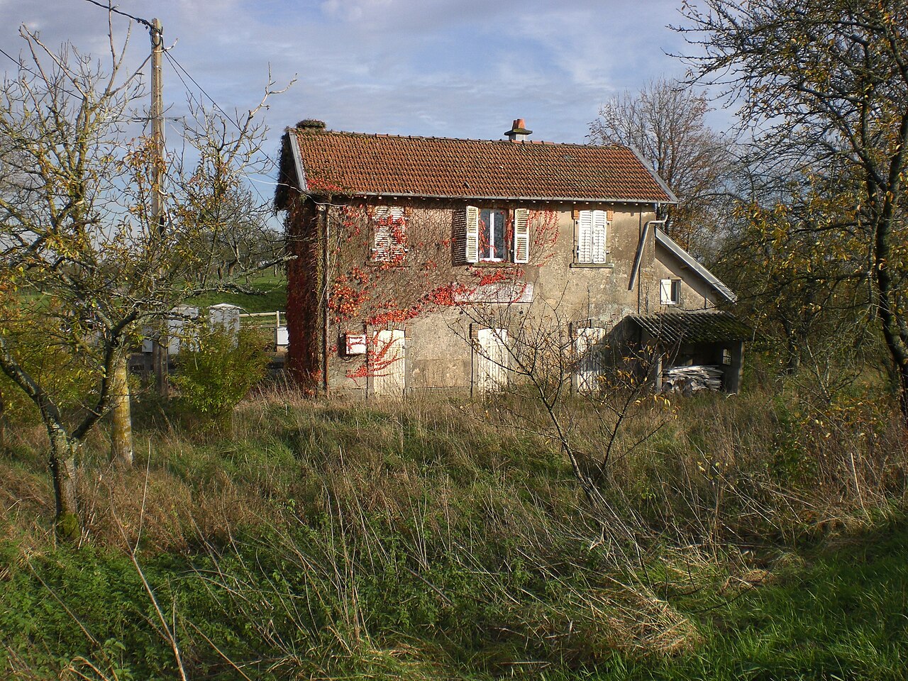 Bahnhof Bouzanville-Boulaincourt Gartenseite