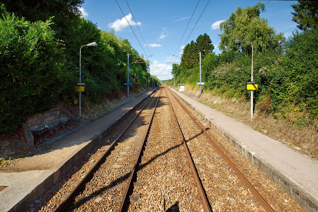 Gare SNCF de Saint-Martin-du-Vivier vue de face