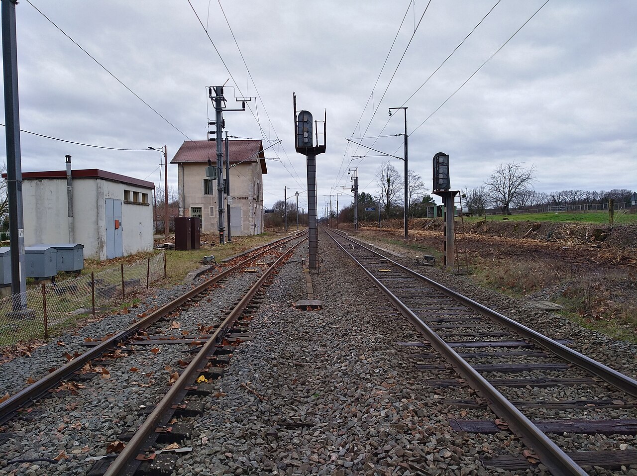 Gare de Chatelay-Chissey - Voies direction Dijon