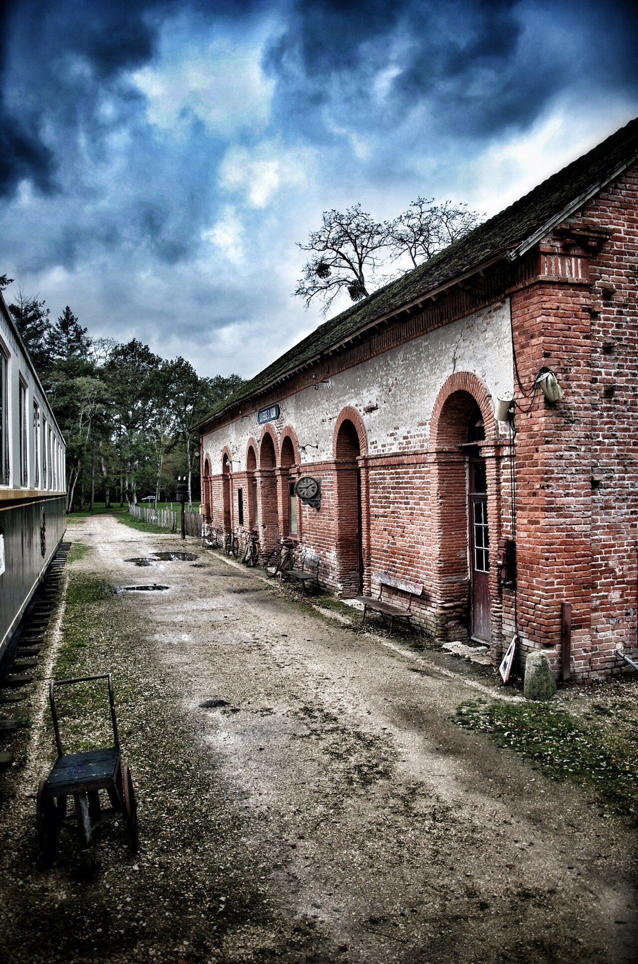 Fake train station at the La-Ferté-Saint-Aubin castle near Orleans - panoramio