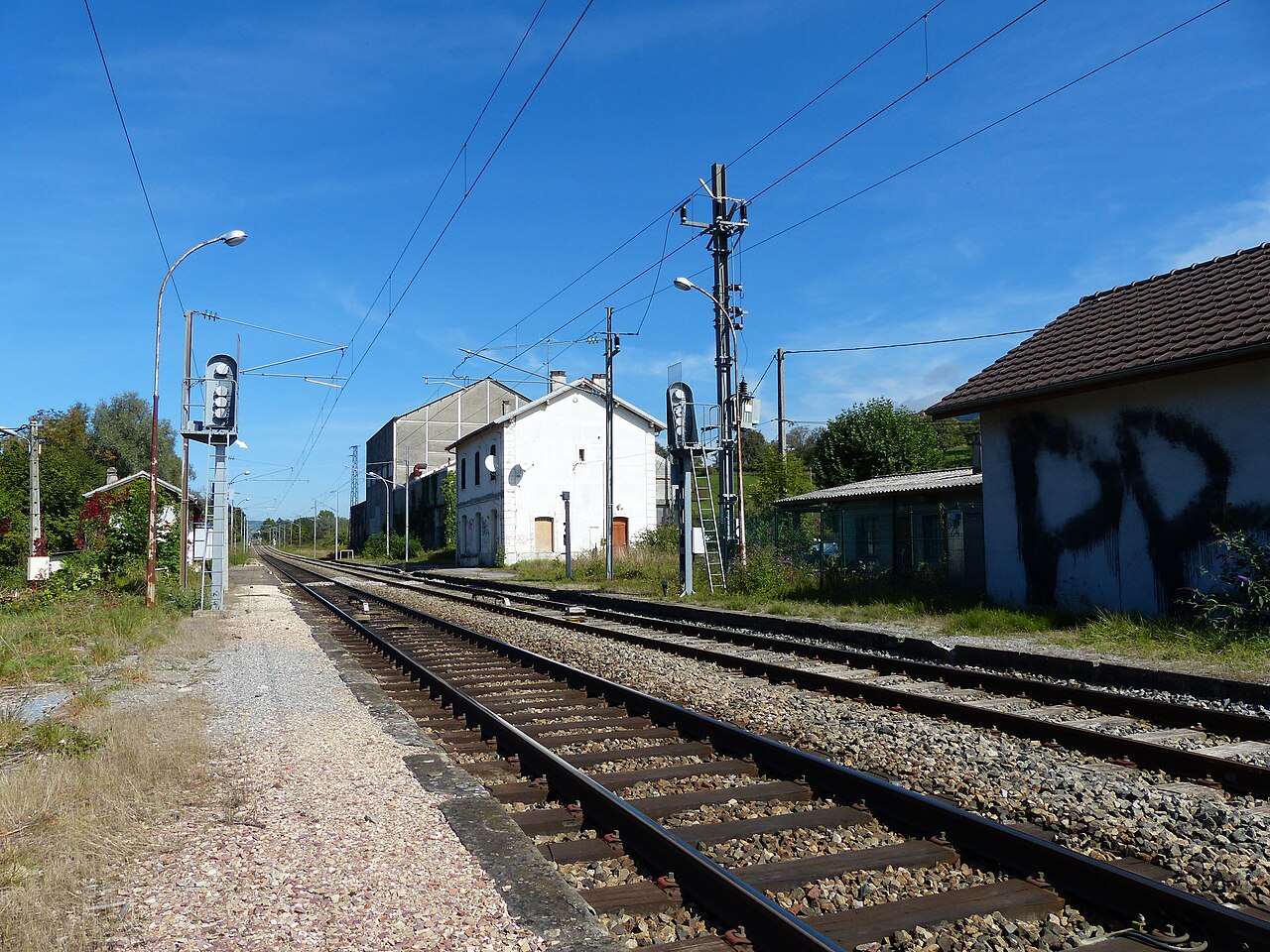 Gare de Saint-Cergues - quai direction Thonon
