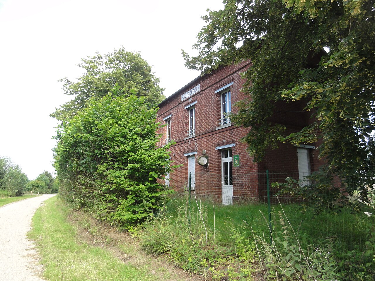 Autreppes (Aisne) Axe vert, ancienne gare