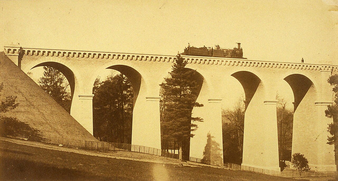 Hippolyte-Auguste Collard - Paysage Pris du Viaduc de Chantilly